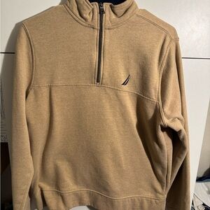 Nautica Men's Beige Zip-Up Sweater